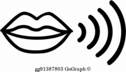 Mouth Speaking Clip Art - Royalty Free - GoGraph