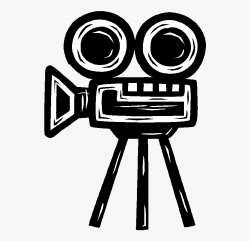 Movie Camera Clipart - Old Movie Camera Drawing ...