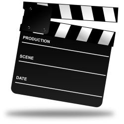 OnlineLabels Clip Art - Movie Clapper Board