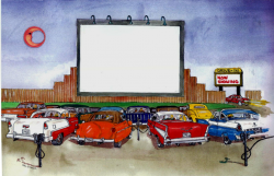 Drive In Movie Screen Clipart
