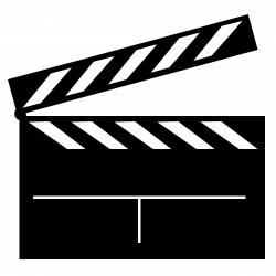 Film Clapperboard Silhouette Hollywood YouTube - Silhouette ...