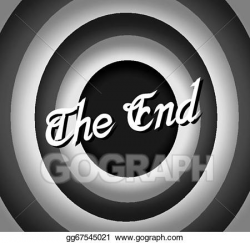 EPS Vector - The end movie ending screen . Stock Clipart ...