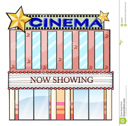 Post Office Building Clipart Cinema Theater Illustration ...