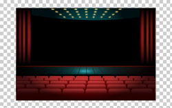 Film Cinema, cinema, red and black theater room illustration ...