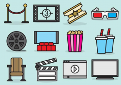 Cute Movie Theater Icons - Download Free Vectors, Clipart ...