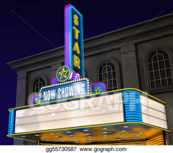 Stock Illustration - Movie theatre. Clip Art gg55730587 ...