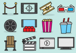 Cute Movie Theater Icons - Download Free Vectors, Clipart ...