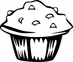 Muffin clip art black and white clipart images gallery for ...