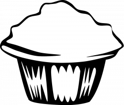 Muffin Clipart Black And White - Clip Art Library