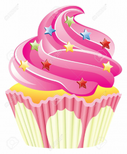 Cute Cupcake Clip Art | pink cupcake , pink cupcake with ...