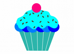 How To Set Use Blue Cupcake Svg Vector - Clip Art Library