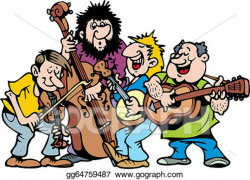 EPS Illustration - Happy music band. Vector Clipart gg64759487 - GoGraph