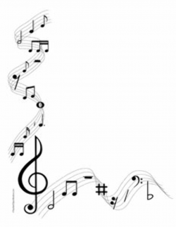 Musical Notes- Portrait-Blank | devin | Music border, Music notes ...