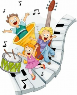 playing children cartoon vector set | mis carátulas | Music clipart ...