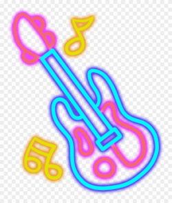 Music Neon Neonlight Lighting Cute Colorful Musicnotes Clipart ...