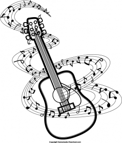 Guitar music notes clipart clipartwiz | Digital design | Music ...