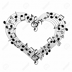 Music heart clipart image to download | love stinks | Music clipart ...