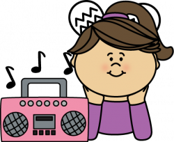 Girl Listening to Music from mycutegraphics.com | Listen To The ...