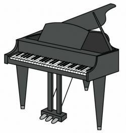 Piano Clip Art/ Piano Vector Graphic Digital Download/ Piano JPEG ...