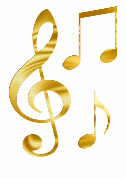 Miscellaneous - Gold Music Notes Transparent Background Free PNG ...