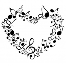Music Notes Heart Clipart | Clipart Panda - Free Clipart Images
