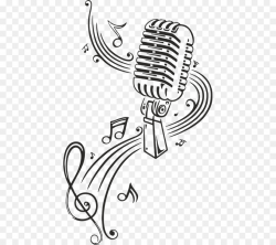 Microphone With Music Notes Clipart & Free Clip Art Images #28094 ...