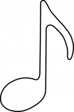 Music Note Outline | Free download best Music Note Outline on ...