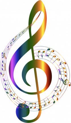 Treble Clef Related Keywords & Suggestions - Rainbow Treble Clef ...
