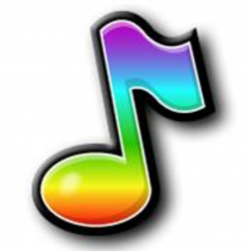 Rainbow Music Notes Clip Art N2 free image
