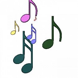 Animated Music Notes Zooming Toward You Sticker GIF | Gfycat