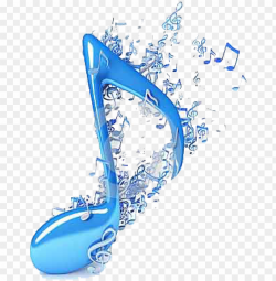 music notes blue PNG image with transparent background | TOPpng