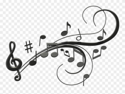 Jazz Cliparts Border - Transparent Background Music Notes ...