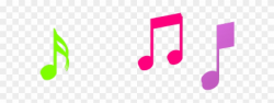 Original - Colored Music Notes Transparent Clipart (#782869 ...