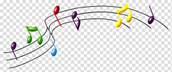 Music notes, multicolored musical notes illustration ...