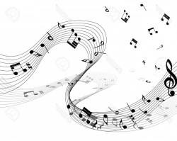 Photostock Vector Musical Note Staff Eps Vector Illustration ...