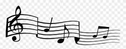 Staff - Music Notes With No Background Clipart (#460952 ...