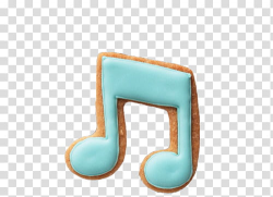 Pastel Food s, teal and brown music note transparent ...