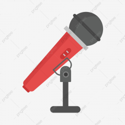 Vertical Microphone And Musical Notes, Silver, Vertical ...