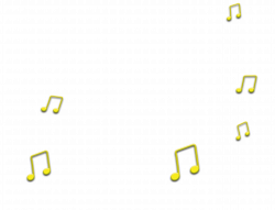 Yellow Musical note - Yellow notes relief png download ...