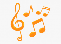 Yellow Music Notes Png Image Freeuse Download - Orange Music ...