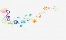 Colorful Cartoon Music Notes Decorative Patterns PNG ...
