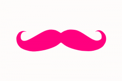 Pink Mustache Clip Art at Clker - Clip Art Library