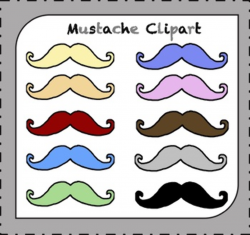 Mustache Clipart / Beard Clipart / Father\'s Day Clipart