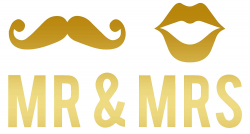 Amazon.com: ANGDEST Mr and Mrs Mustache and Lips Couple ...