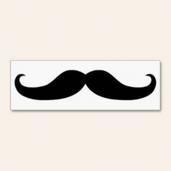 Mustache clip art for latte cup card template printable ...