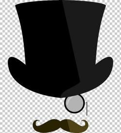 Top hat Monocle Moustache , Mustache PNG clipart | free ...