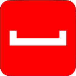 Red myspace 3 icon - Free red social icons