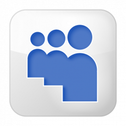 Myspace, social, white icon
