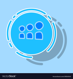 Myspace social network sticker icon