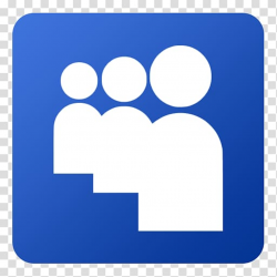 Electric blue square text symbol, Myspace transparent ...